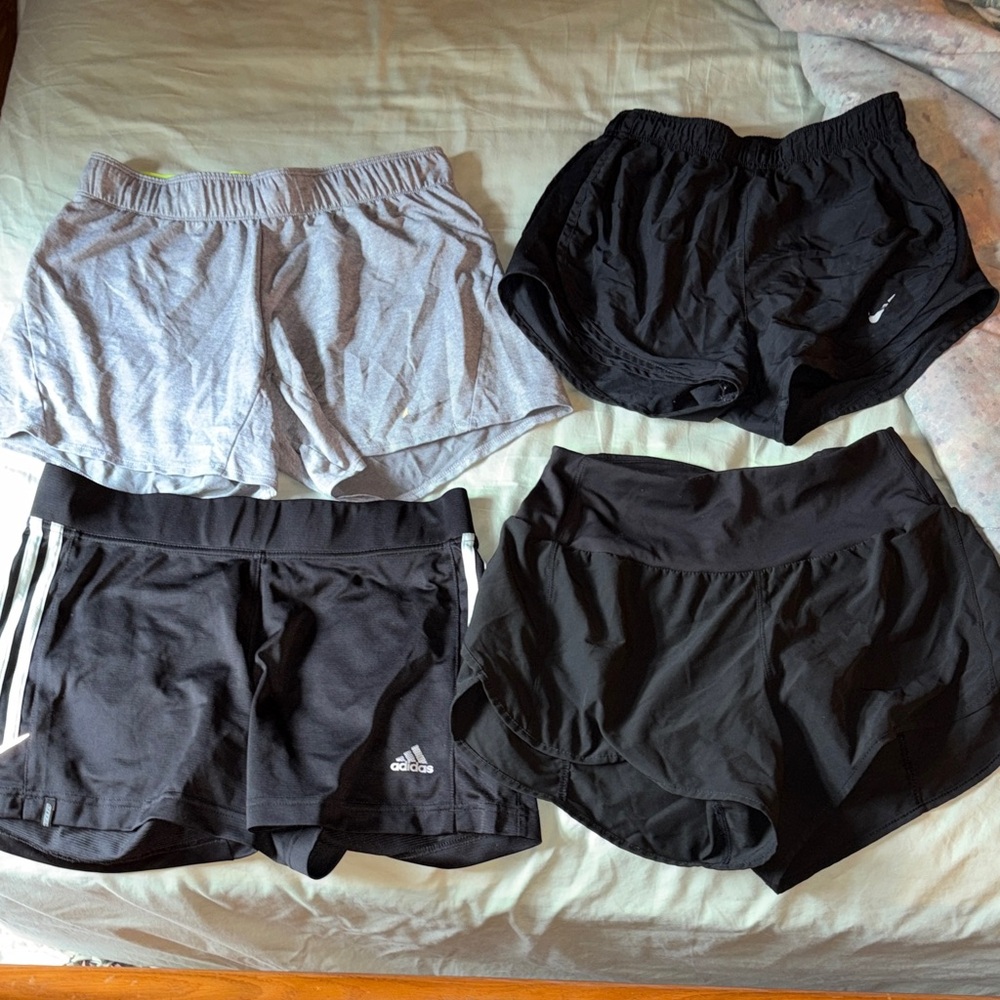 Adidas and Nike Athletic Shorts Set